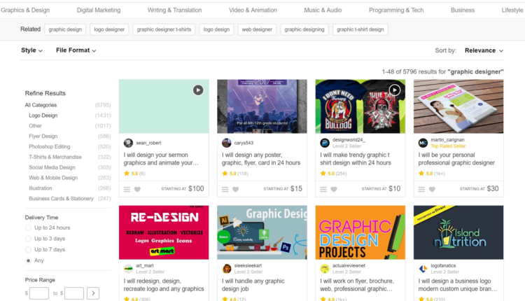 مواقع فري لانسر للمصممين