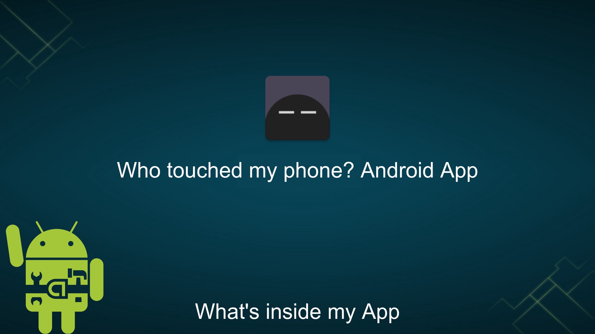 تطبيق who touched my phone