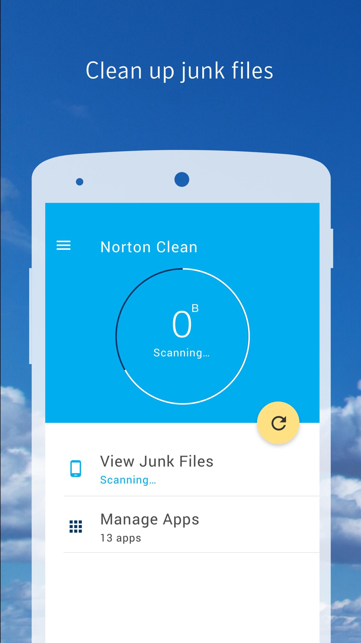 Norton Clean app لتنظيف الجوال