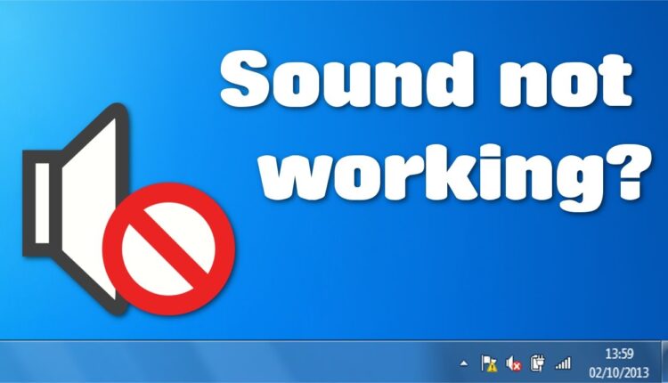 حل مشكلة الصوت في ويندوز 7