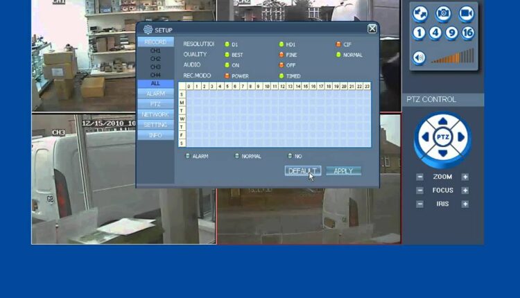برنامج تشغيل كاميرات المراقبة dvr على الكمبيوتر
