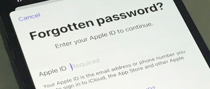 استرجاع Apple ID عن طريق رقم الهاتف